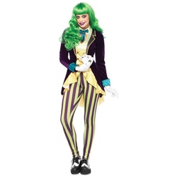 Leg Avenue Kostüm Miss Joker, Originelle Variante des klassischen Batman Kostüms grün L