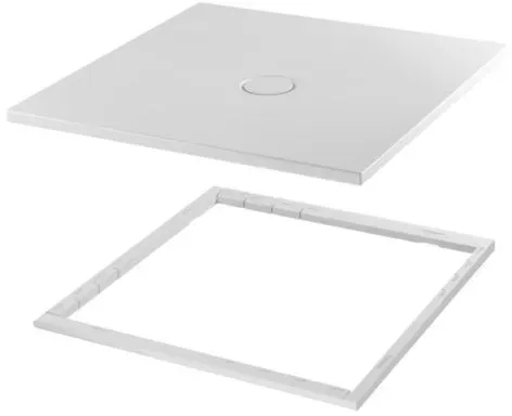 Bette BetteFloor Duschfläche 1651-006PLUS,T1 100x75cm, Glasur, Mini-Wannenträger, jasmin