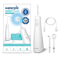 Waterpik Pulse Munddusche kabellos, Professionelle 99,9% Plaque Entfernung, 2x Intensitätsmodi, Zahnzwischenraumreiniger, 45 Sekunden Wassertankkapazität, 2x Aufsätze enthalten, weiß