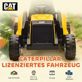aiyaplay Elektrotraktor Offiziell CAT-lizenziert Gelb
