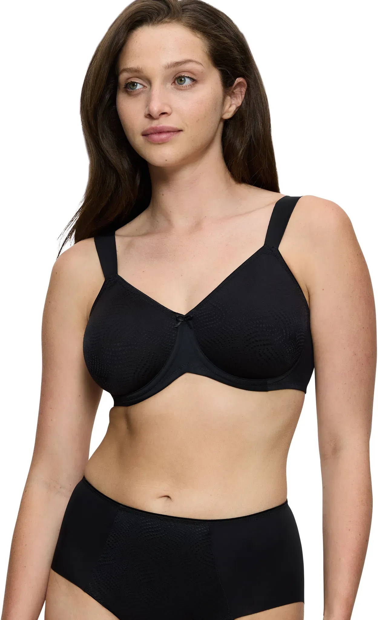 Triumph Minimizer-BH »Essential Minimizer«, schimmerndes Jacquard-Muster, mit Bügel, kleine Satinschleife Triumph schwarz 70
