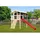 Karibu Stelzenhaus Benjamin Set Terragrau Holzrampe Rutsche 3 m Rot