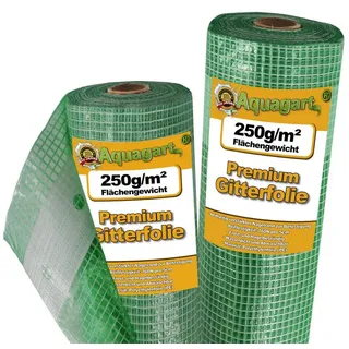 Aquagart 5m Gitterfolie, Gartenfolie, Gewächshausfolie, Frühbeetfolie 2m breit