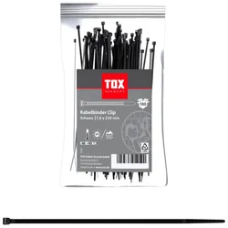 TOX 100 TOX Kabelbinder Clip schwarz 4049563054583 TOX 100 Stück