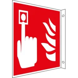 Eichner Brandschutz-Fahnenschild Brandmeldetelefon
