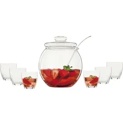 BOHEMIA CRISTAL Libera Bowle-Set Glas