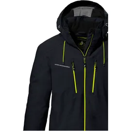 KILLTEC Herren Skijacke/Funktionsjacke mit abzippbarer Kapuze und Schneefang KSW 44 MN SKI JCKT, schwarz, M