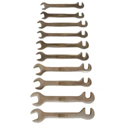 KS Tools BRONZEplus Blech-Doppel-Maulschlüssel-Satz klein, 10-tlg - 963.7131