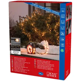 Konstsmide Micro LED Compactlights Lichterkette 400 bernstein mit Aufroller