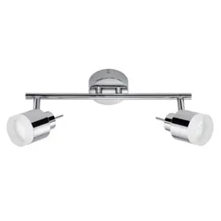 Briloner LED Deckenstrahler Badezimmer 2-flammig Chrom IP44
