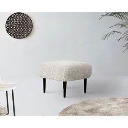 Polsterhocker "Dinah", beige (creme), B:64cm H:48cm T:64cm, 100% Polyester, LEGER HOME BY LENA GERCKE, Hocker, passend Zum Sessel "Dinah"