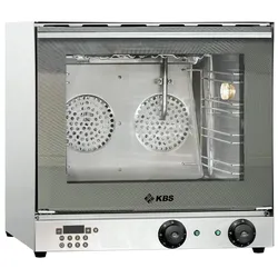 KBS Gastrotechnik KBS Heißluftofen Premium, 2,7 kW, manuelle Beschwadung, Grillfunktion, digitale Anzeige