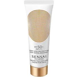 Sensai Silky Bronze Protective Suncare Cream für Gesicht Öl LSF 50 50 ml