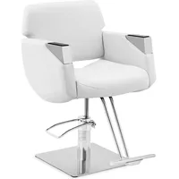 Physa Friseurstuhl mit Fussstütze höhenverstellbar Barber-Stuhl 200 kg Penryn White