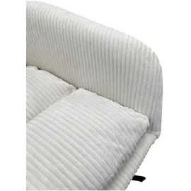 byLIVING Esszimmerstuhl Pura 2er Set Cordbezug off-white, Gestell schwarz