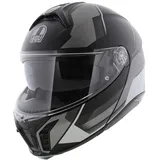 AGV Tourmodular Perception Klapphelm, schwarz matt/silber, M (57/58)