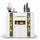 Stella Trading Memphis Highboard 145 x 127 x 38 cm Weiß
