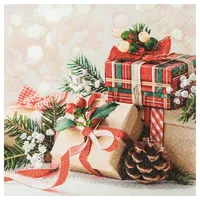 Home fashion Home Fashion®, Christmas Gifts Lunch-Servietten aufgefaltetes Maß