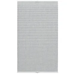 Plissee WOHNIDEE-KOLLEKTION "mit 2 Bedienschienen" Gr. 2, grau, B:40cm H:130cm, Obermaterial: 100% Polyester, Plissees, in der Breite kürzbar