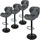 ML-Design Barhocker 4er Set 41 x 110 x 47 cm Anthrazit