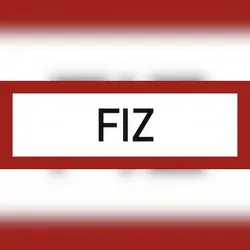 FIZ, Alu, reflektierend RA1, 297x105 mm