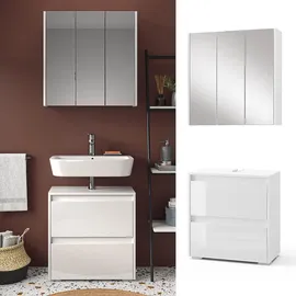 Vicco Majest 2-tlg. Weiß Hochglanz