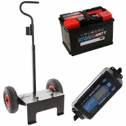 Komplettpaket: Wagen Volpi + 70 Ah Batterie + Ladegerät Awelco Automatic 20