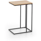 xonox.home Couchtisch Schwarz Metall 30 x 58 x 40 cm