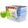 Emsa Clip & Close Frischhaltedosen Set blau 5-teilig 0,25 l, 0,55 l, 1 l, 1,2 l, 2,2 l