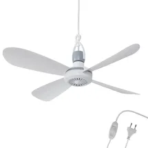 BestLivings Mobiler Deckenventilator 40 cm Deckenventilator Weiß