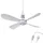 BestLivings Mobiler Deckenventilator 40 cm Deckenventilator Weiß