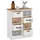CARO-Möbel Kommode Salva 53 x 64 x 27 cm Weiß / Mehrfarbig