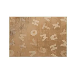 KJUT Webteppich  Alphabet , beige , Synthetische Fasern , Maße (cm): B: 133