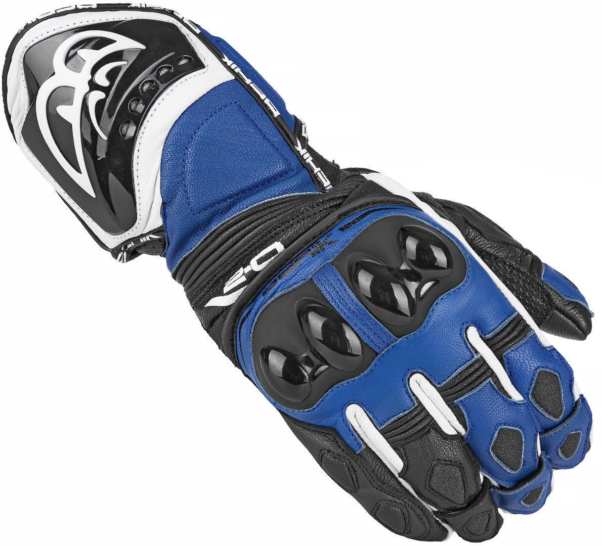 Berik Spa Motorfiets handschoenen, zwart-blauw, S