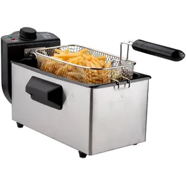 Alpina Fritteuse 3 Körbe 5 l Edelstahl
