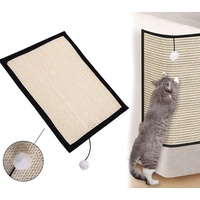 Kratzmatte für Katzen: Katzen Kratzmatte Kratzschutz Sofa, Sisal Kratzteppich für Katze, Kratzpappe Wand, Kratzbrett Wand mit Katzenball, Katzenkratzbrett Ecke Kratzbrett, Couch Katzenkratzmatte