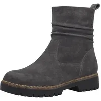 TAMARIS Damen Stiefelette Leder bequem; DARK GREY, EU