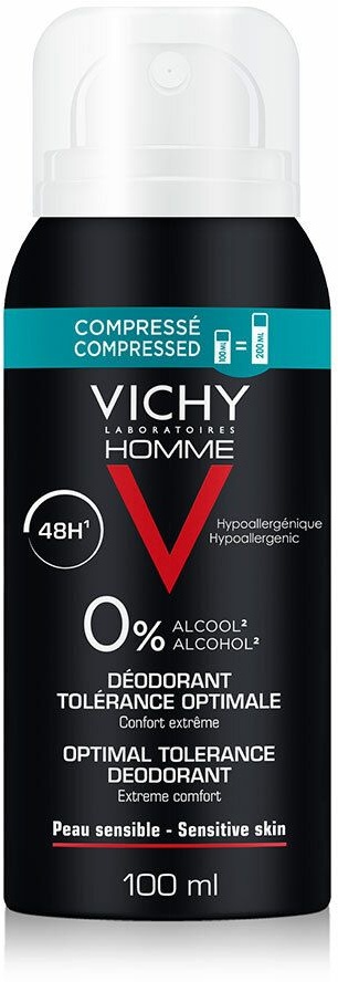 VICHY Déodorant 48H Tolérance Optimale 100 ml déodorant