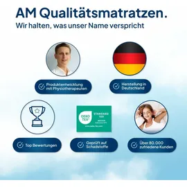 AM Qualitätsmatratzen DormiGood Premium Mikrofaser Bettdecke mit Sensofill Füllung Made in Germany 140x200cm