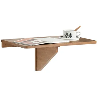 SoBuy Wandklapptisch faltbar Dunkelbraun 60x40x26cm Funktional