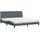 vidaXL Bett 200 x 200 cm Dunkelgrau