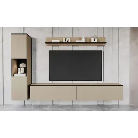 INOSIGN Wohnwand »PARIS, Vitrine Türanschlag links/rechts wechselbar« Komplett-Set, 3 Stk. tlg.