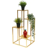DanDiBo Ambiente Blumentreppe 40 x 82 x 40 cm Gold
