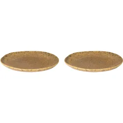 Palmer Bord Rustique 22 cm Grün Steinzeug 2 Stück