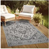 oKu-Tex PLUTUS Outdoor-Teppich 120 x 170 cm Grau/Schwarz