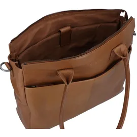 GREENBURRY Fiorentina Aktentasche Leder 39 cm Laptopfach braun
