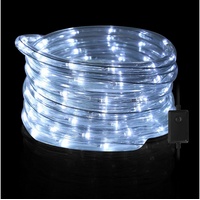 Randaco Lichterschlauch 10m-50m LED Lichterschlauch Lichtschlauch Lichternetz Außen/Innen, Wasserdicht weiß 50 m