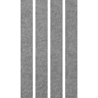 Hammerbacher Akustikpaneele Wand, grau 4 x 25,0 x 200,0 cm