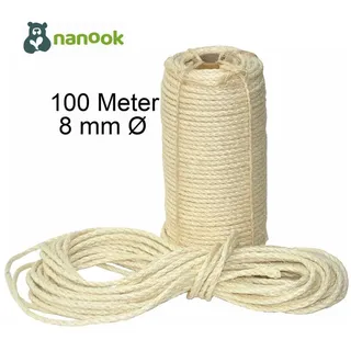 nanook shop Kratzbaum Sisalseil Natur 8 mm - 100 m