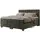 MKS Meble Boxspringbett 200 x 200 cm H3 Dunkelgrau